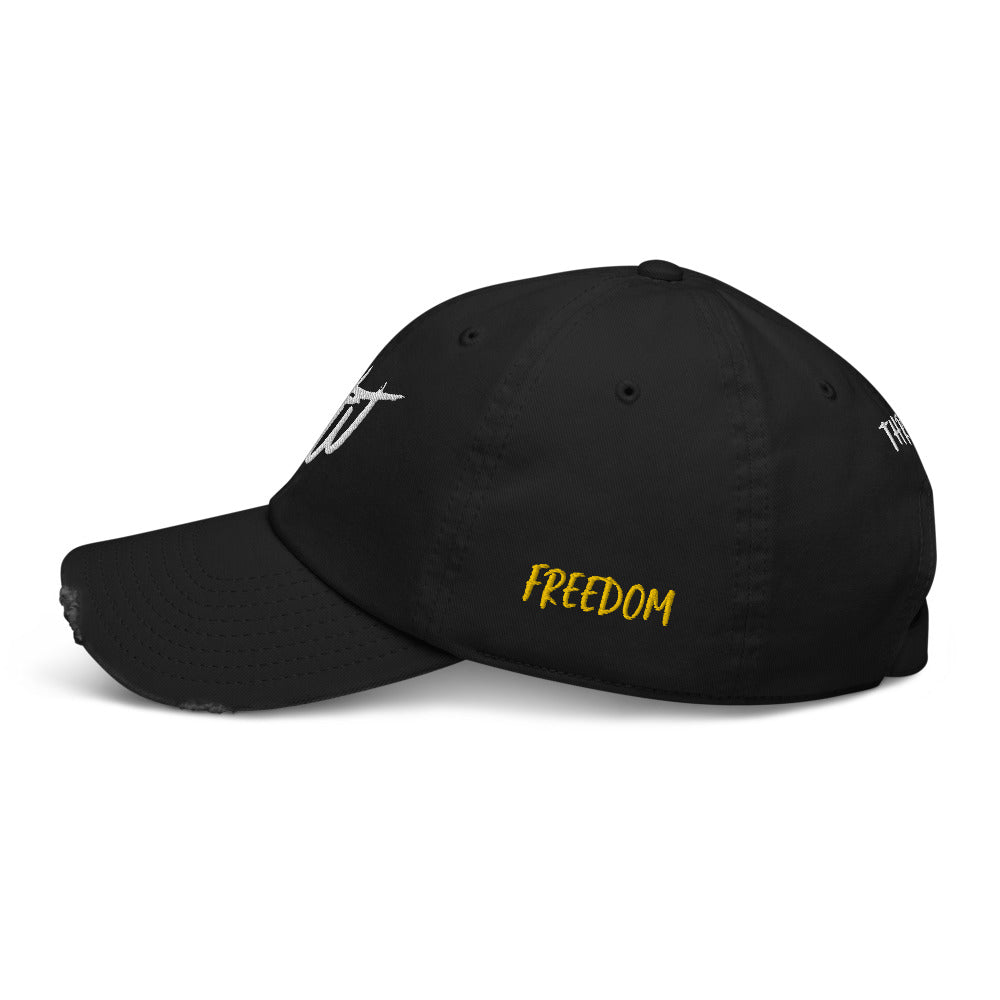 FTW OG Logo Distressed Dad Hat (blk)