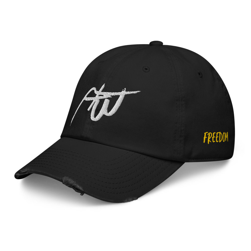 FTW OG Logo Distressed Dad Hat (blk)